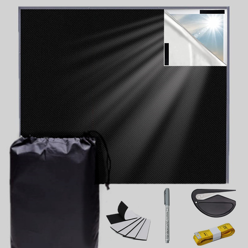 Picture of Amazon 420D Oxford Cloth Full Shading Curtain Portable Shading Curtain Sunscreen Diy Cutting Shading Curtain