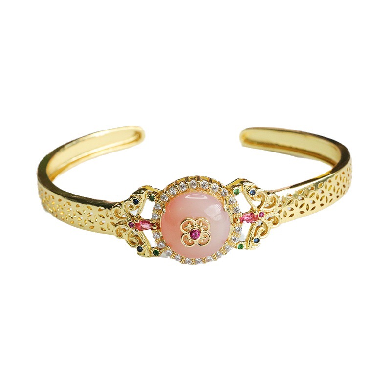 Picture of Yuyu Natural Salt Source Agate Bracelet Ping An Buckle Bracelet Bracelet Retro Factory Wholesale Generation MN3072712
