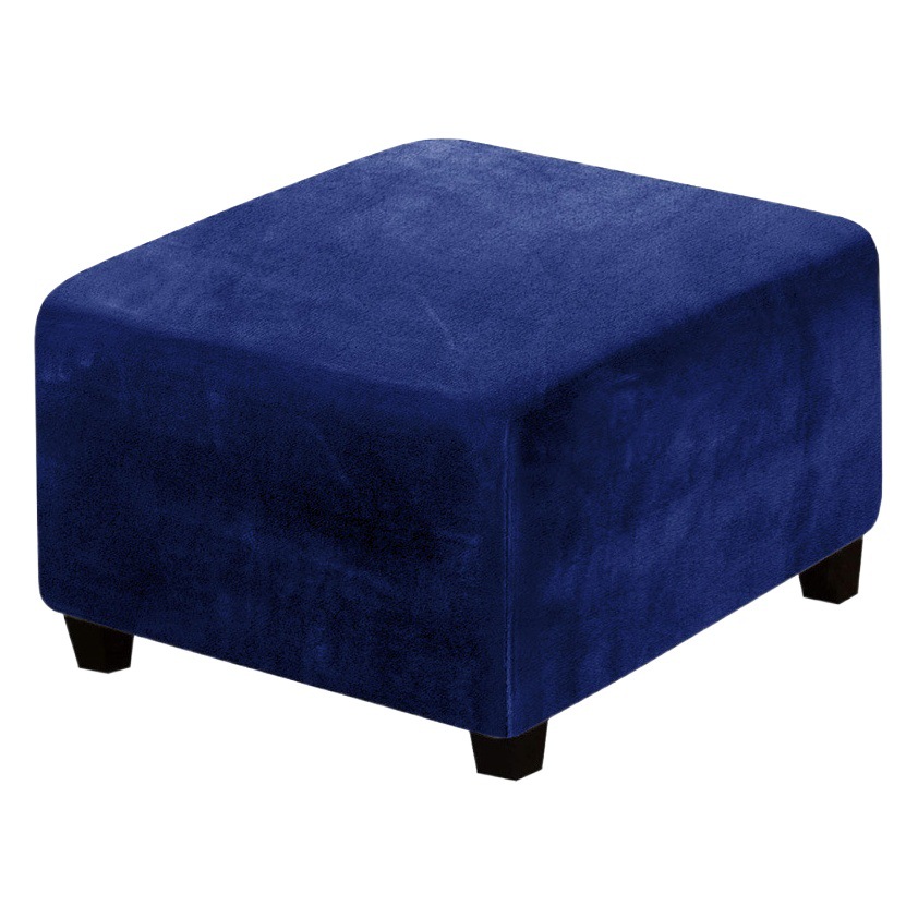 Cross-border Simple Thickened Silver Fox Velvet Pedal Cover Sofa Cover Foot Cover Shoe Changing Stool Cover Anti-cat Claw Low Stool Protective Cover