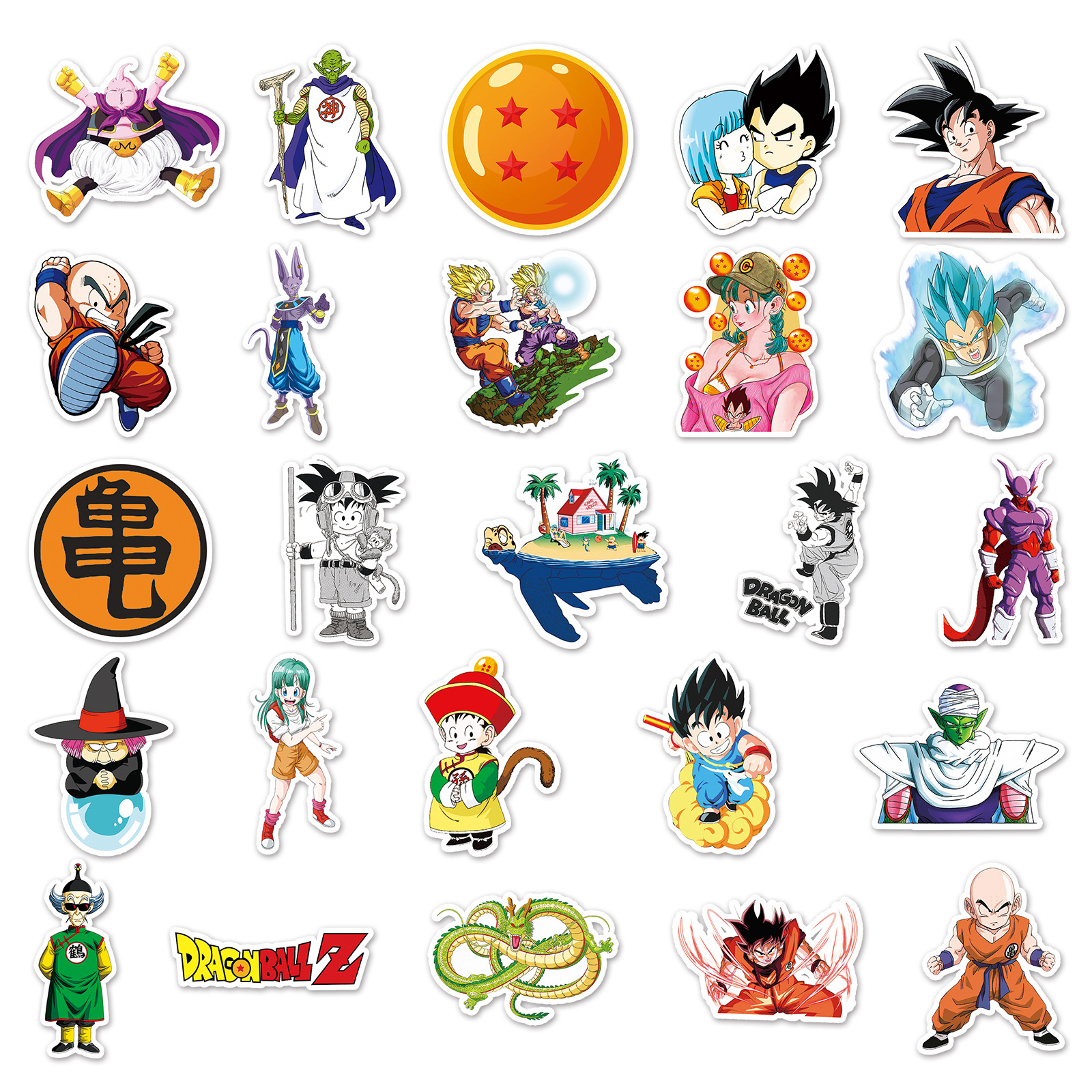 Picture of 50 cartoon cartoon dragon ball day diffuse graffiti laptop luggage car phone shell decorative stickers