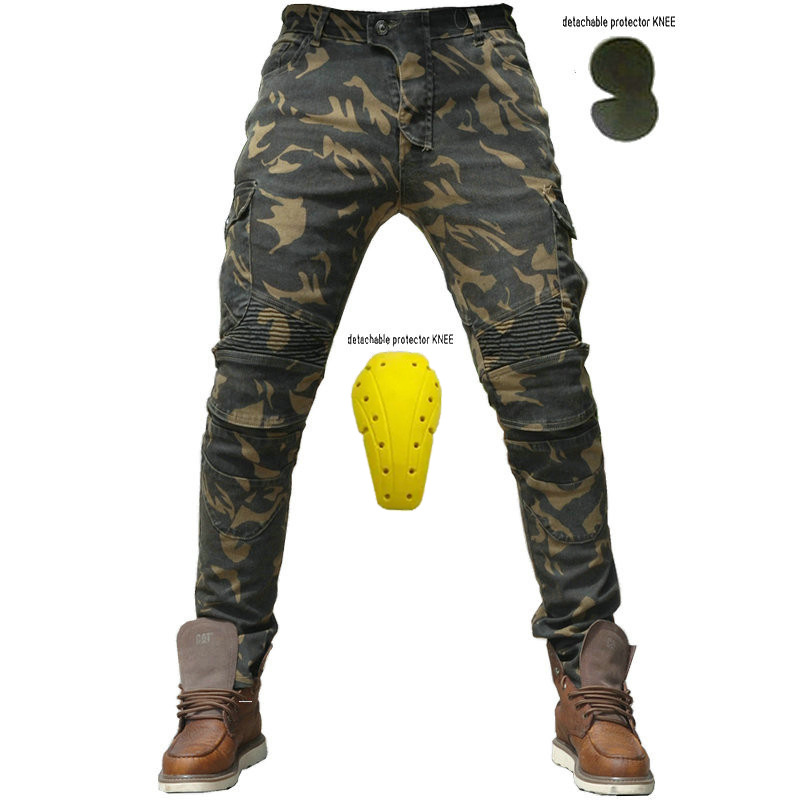 Motorcycle pants classic camouflage cycling pants knight motorcycle pants four seasons spring straight slim elastic wholesale