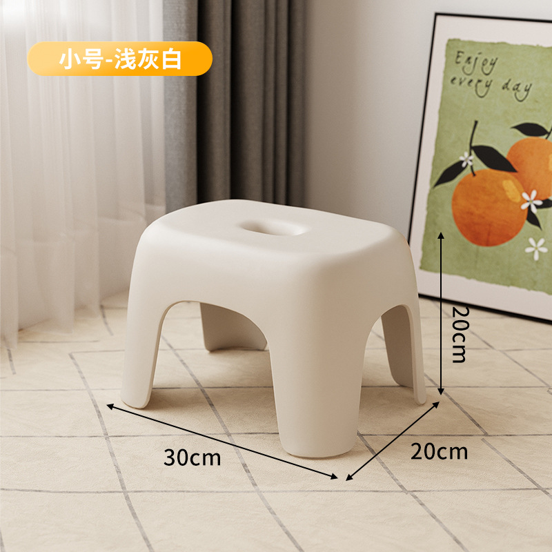 Picture of Household Plastic Small Stool Simple Style Thickened Coffee Table Small Stool Shoe Changing Stool Sofa Stool Bathroom Low Stool Chair