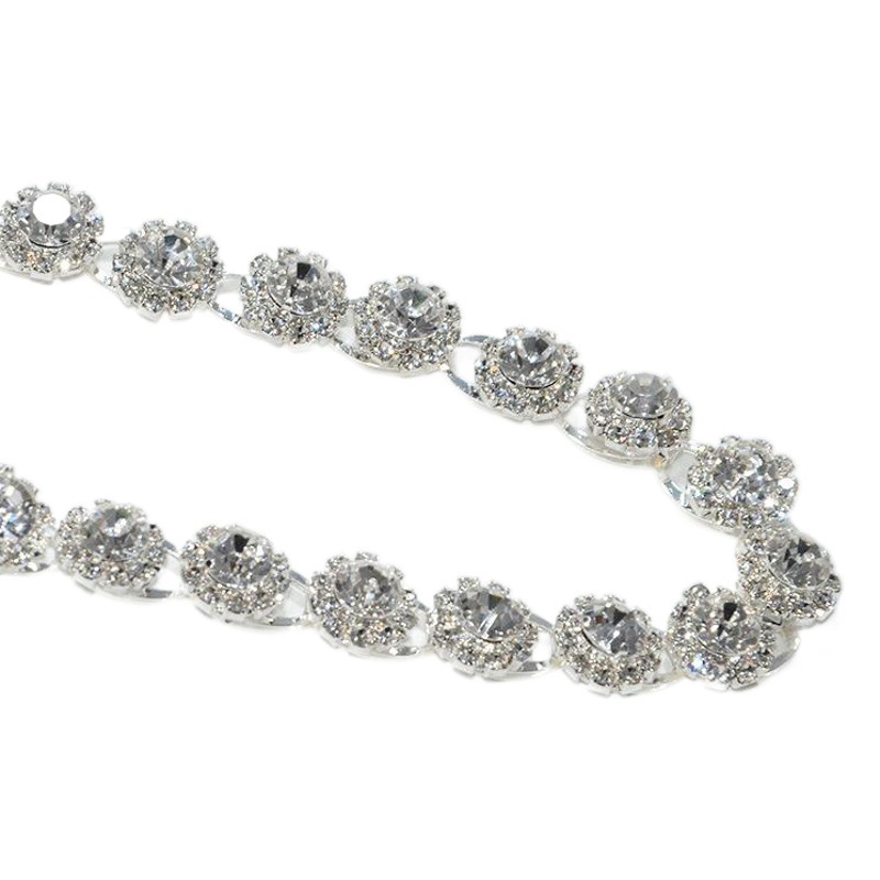 New Belly Dance Big Rhinestone Waist Chain Women's Sailor Dance Shining Rhinestone Inlaid Metal Chain Waist Chain