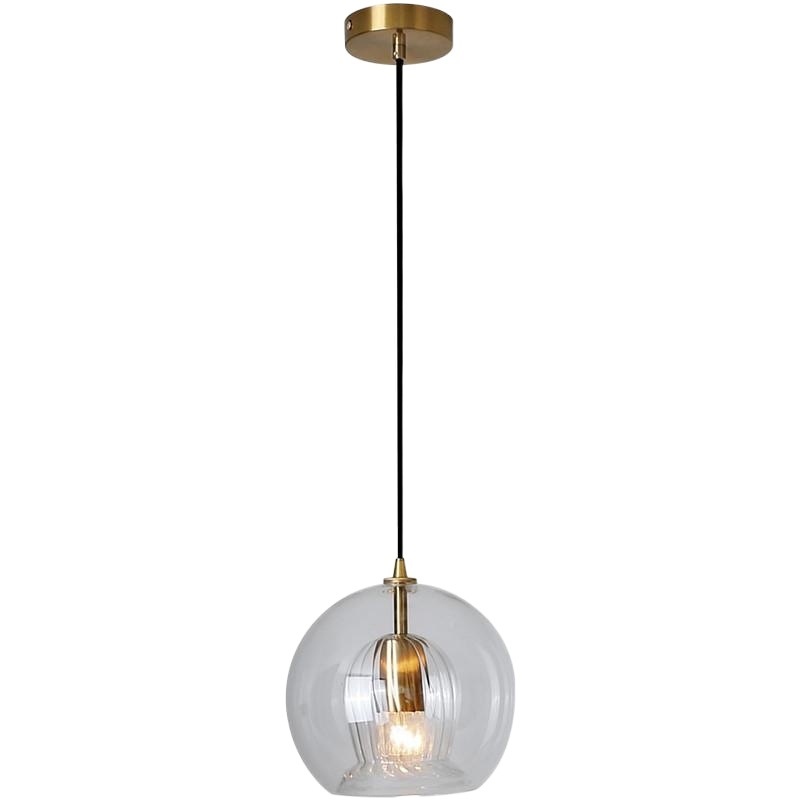 Nordic Simple Bedside Glass Lamp Bedroom Creative Three-head Restaurant Bar Single-head Small Chandelier Duplex Stair Chandelier