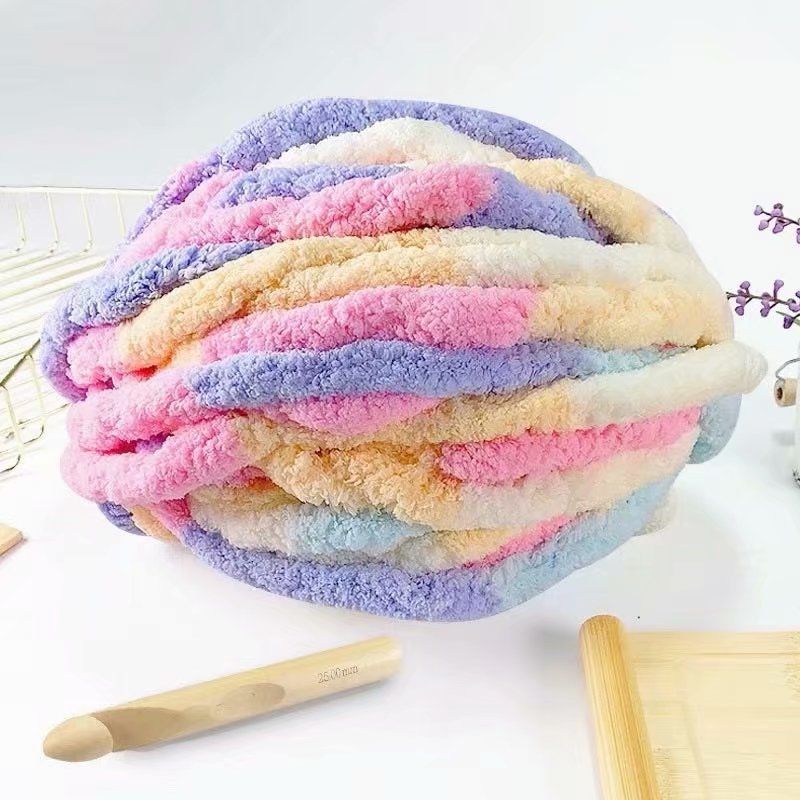 Super Thick Ice Strip Cat Tail Scarf Hand-woven DIY Material Bag Super Thick Wool Needle Blanket Cat Nest Sitting