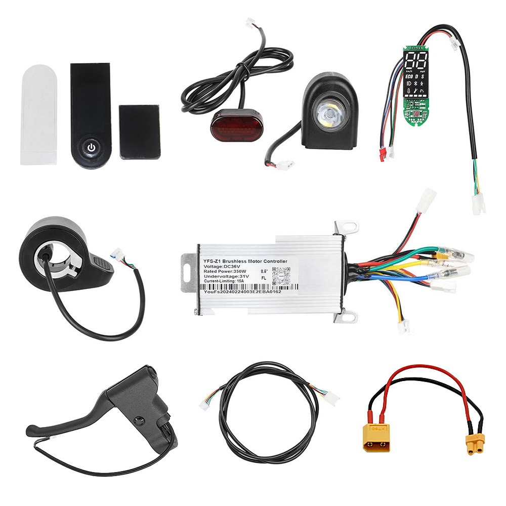 Picture of 8.5inch Scooter Universal Accessories 36V Control Set Bluetooth Version Digital Display Instrument Controller Full Set