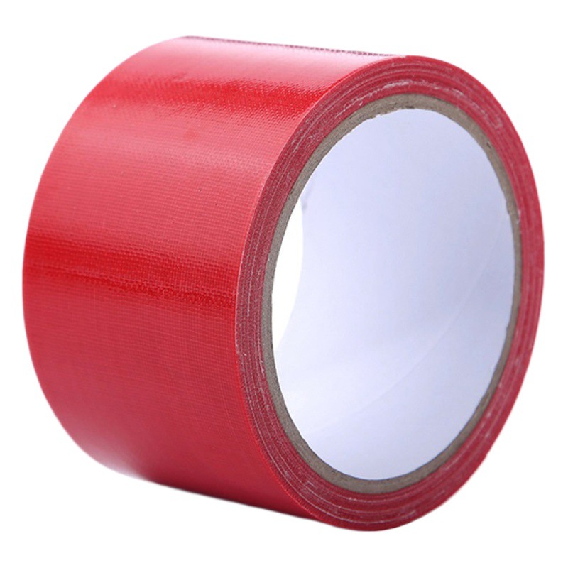 Wear-resistant red cloth tape exhibition wedding waterproof film tape high adhesive easy to tear household decorative carpet tape