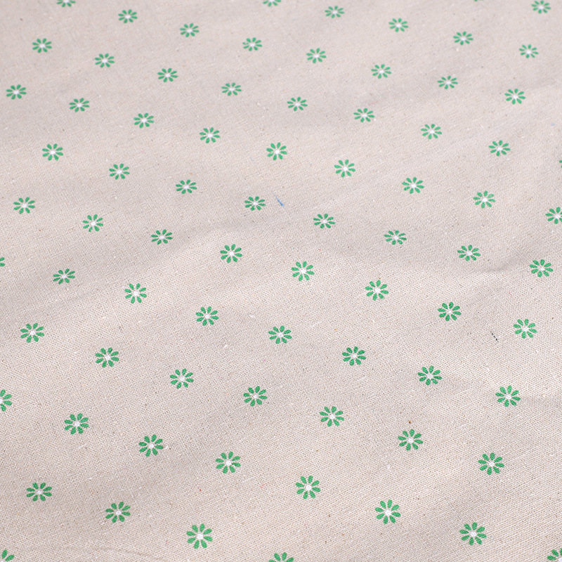 Picture of Wholesale daisy series linen fabric sand cloth background cloth stall tablecloth cotton linen pillow cushion fabric