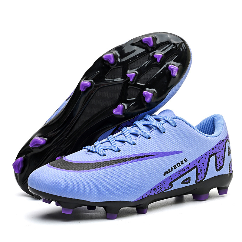 New cross-border high-top football shoes for men and women wear-resistant non-slip professional spikes sneakers broken nails training shoes factory wholesale
