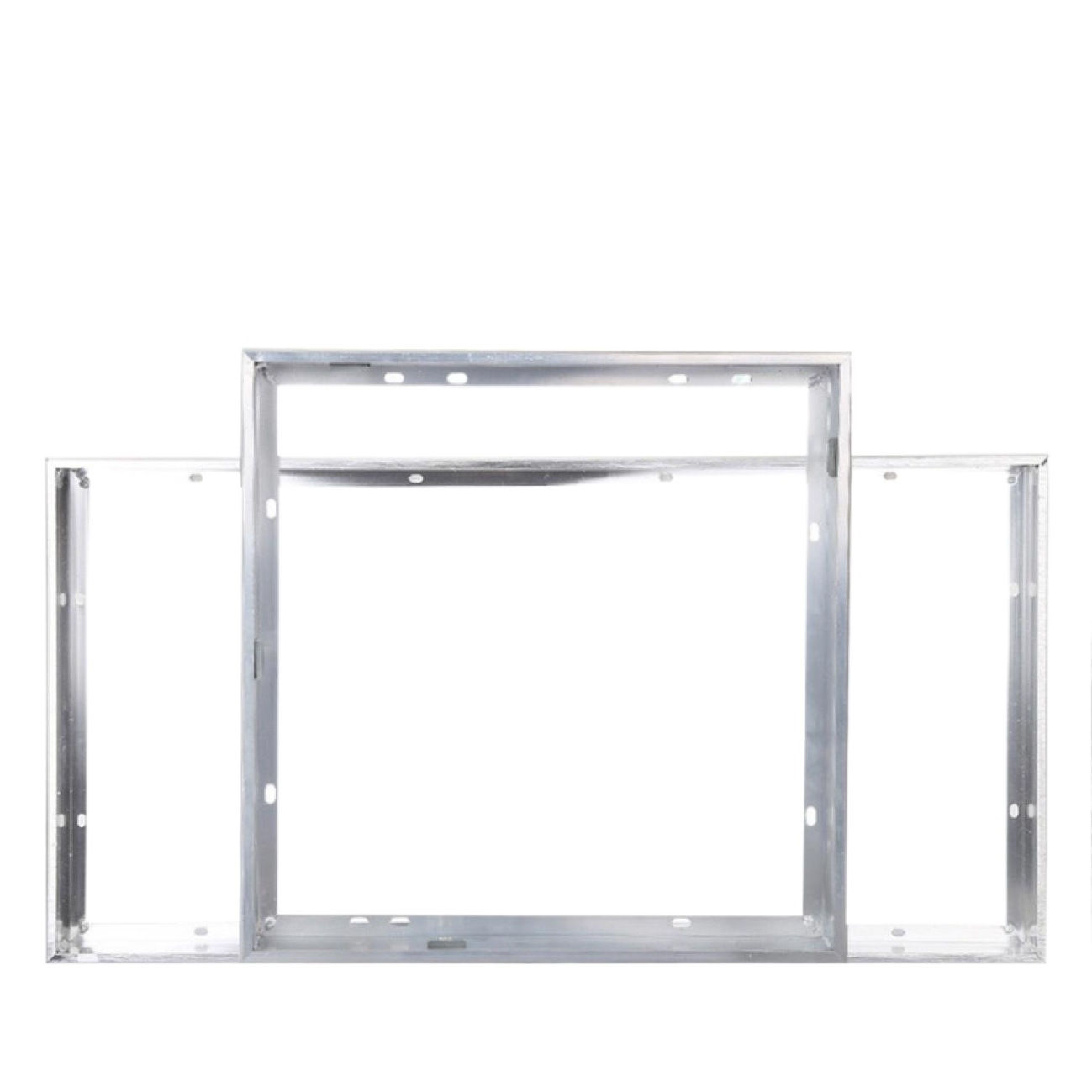 Integrated ceiling lamp accessories led flat panel lamp conversion frame 300*300 open and concealed aluminum alloy adapter frame