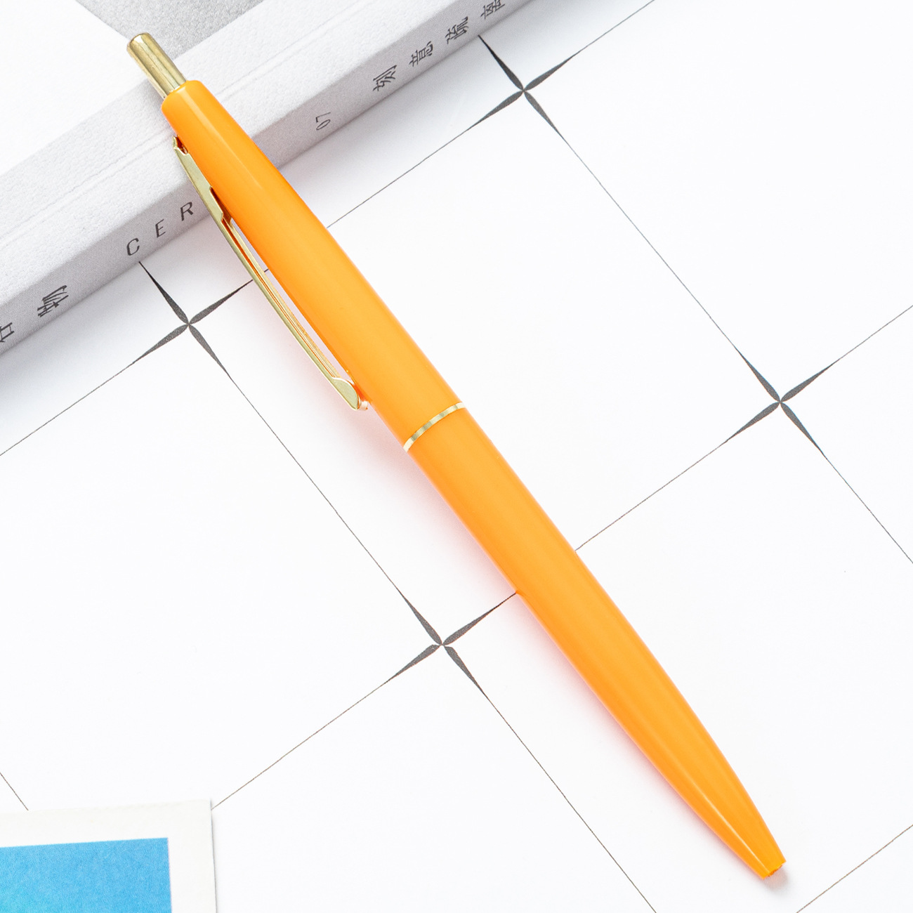 Picture of Press Multi-Color Ballpoint Pen Wholesale Office Stationery Student Plastic Ballpoint Pen Printed Logo Advertising Gift Promotional Pen