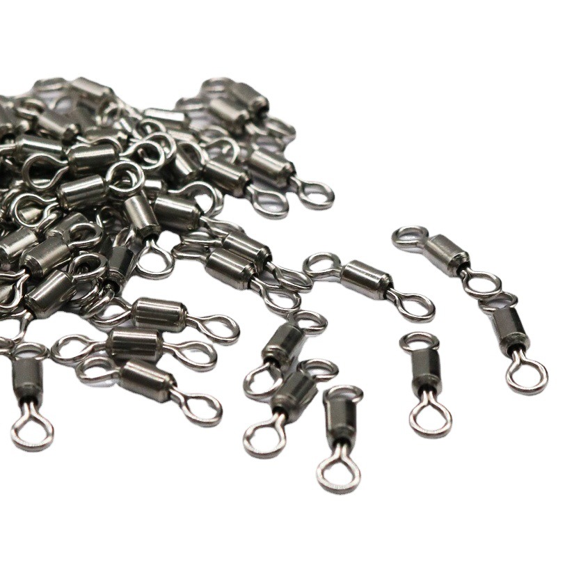 Titanium alloy large object swivel ring strong pull eight Ring 8 ring black pit fishing giant accessories fishing supplies bulk