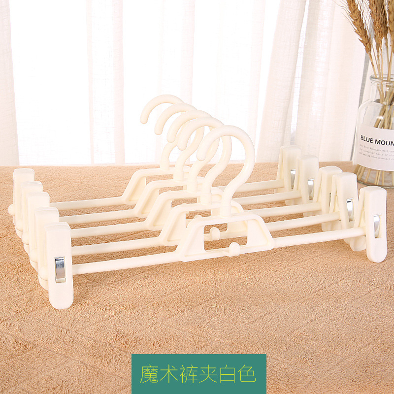 Picture of Non-slip plastic pants rack pants clip wholesale clothing store pants rack rotating hanger pants hanger clip skirt clip