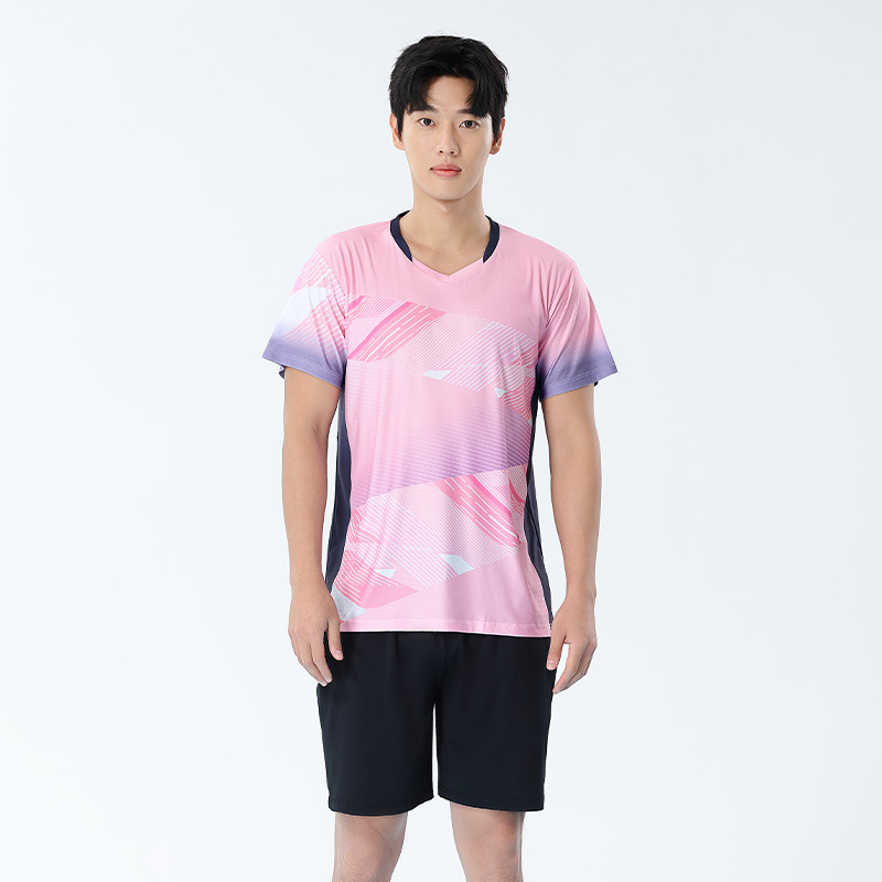 Picture of 2025 New Badminton Suit Women's Suit Quick-Drying Korean Version Men's Volleyball Table Tennis Game Training Team Suit Printing