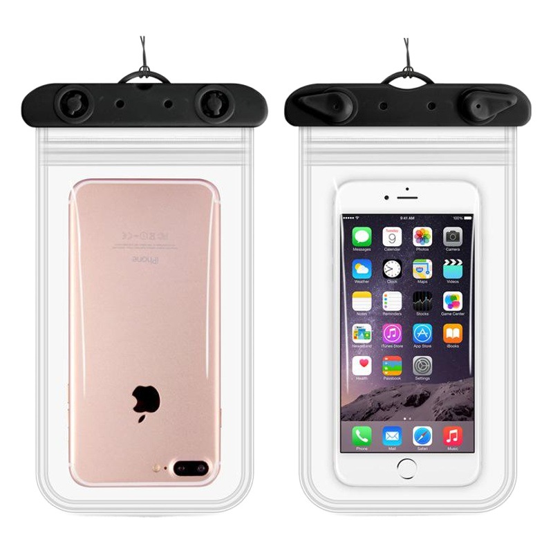 Four-Sided Double-Layer Mobile Phone Waterproof Bag Large Transparent Waterproof Mobile Phone Bag Swimming Outdoor Diving Mobile Phone Waterproof Case