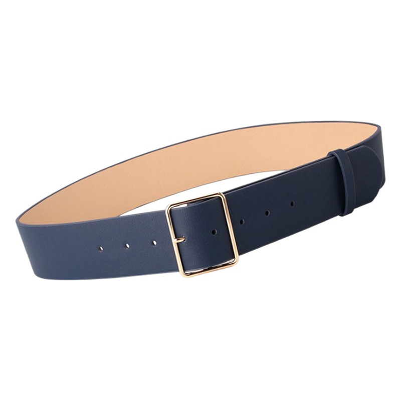 Cross-border simple fashion women's wide belt Women's versatile coat coat denim waist seal decorative belt spot wholesale