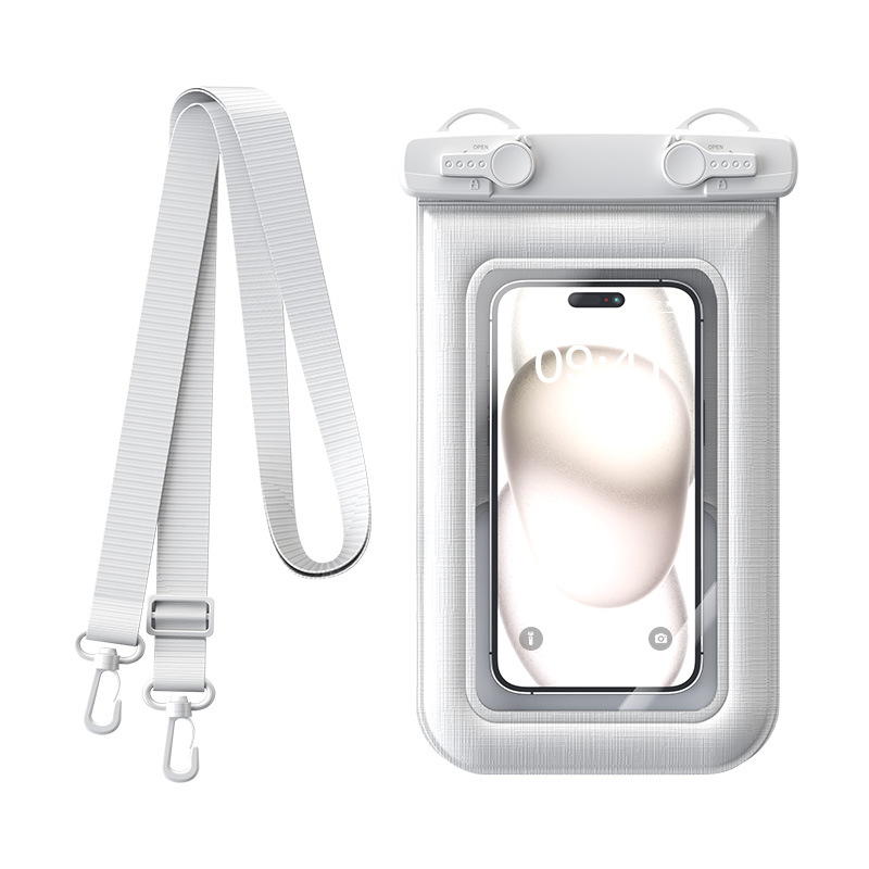 Picture of Cross-border new mobile phone waterproof bag touch screen sponge floating can be slung large capacity ipx8 waterproof mobile phone case