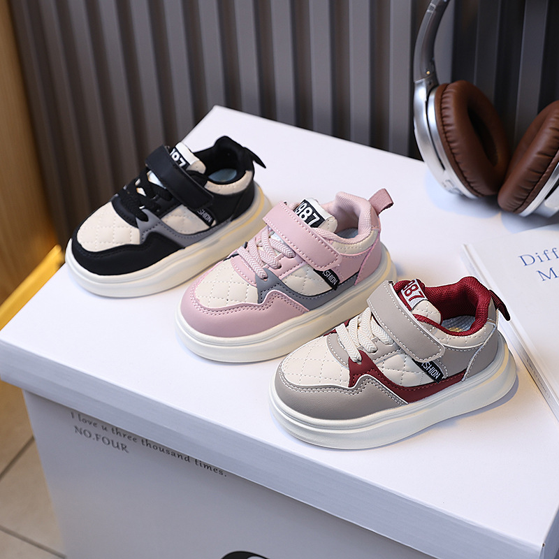 Children's board shoes 2025 spring new baby sneaker platform board shoes boys and girls running shoes children's shoes 1-6 years old