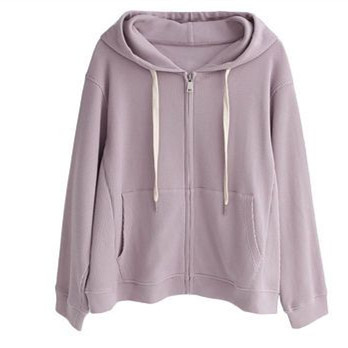 Picture of Spring and Autumn New Korean Style Waffle Sweatshirt Loose Slim Thin Casual Hooded Tops Design Top Women's Clothing