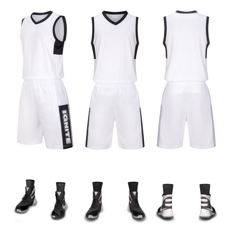 Picture of Sports Basketball Uniform Set for Adults and Kidsren, Same Style Training Uniform Wholesale Group Purchase, Printable Printing and Printing Number A1015 #
