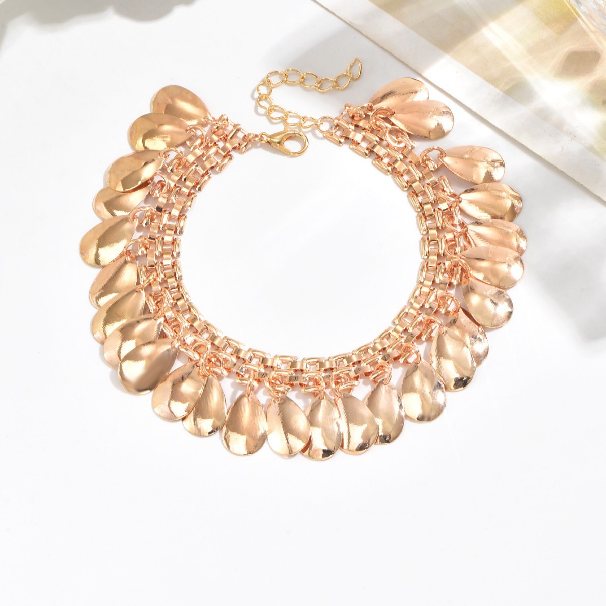 Picture of European and American Cross-Border Summer New Ethnic Style Tassel Disc Anklets Bohemian Style Multi-Layered Anklets