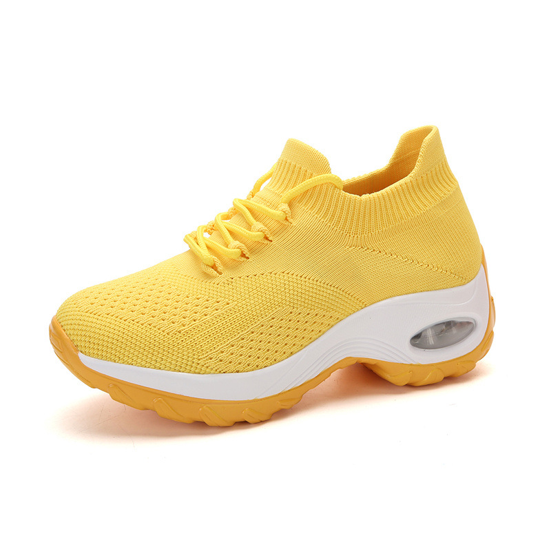 Picture of Cross-Border Hot Style Large Size Women's Shoes Air Cushion Fly Woven Casual Shoes Slip-On Shoes Fashion Rocking Shoes Quanzhou Sports Shoes