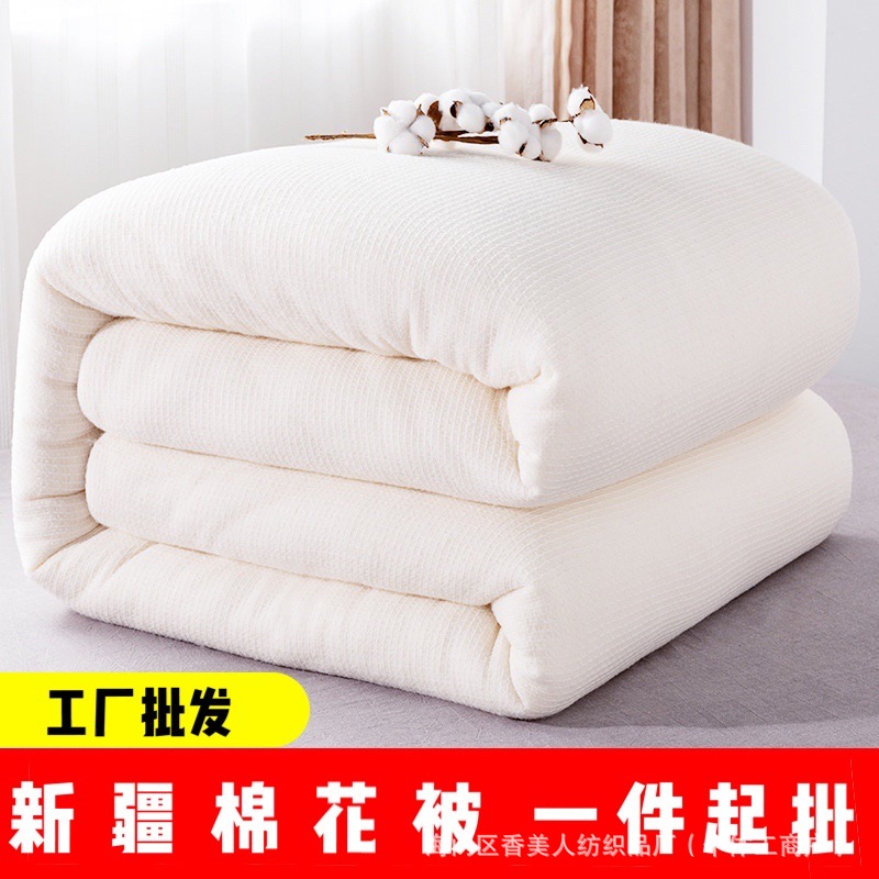 Picture of Xinjiang quilt cotton wool cotton wool cotton spring and autumn single mattress thickened student quilt cotton warm quilt core wholesale