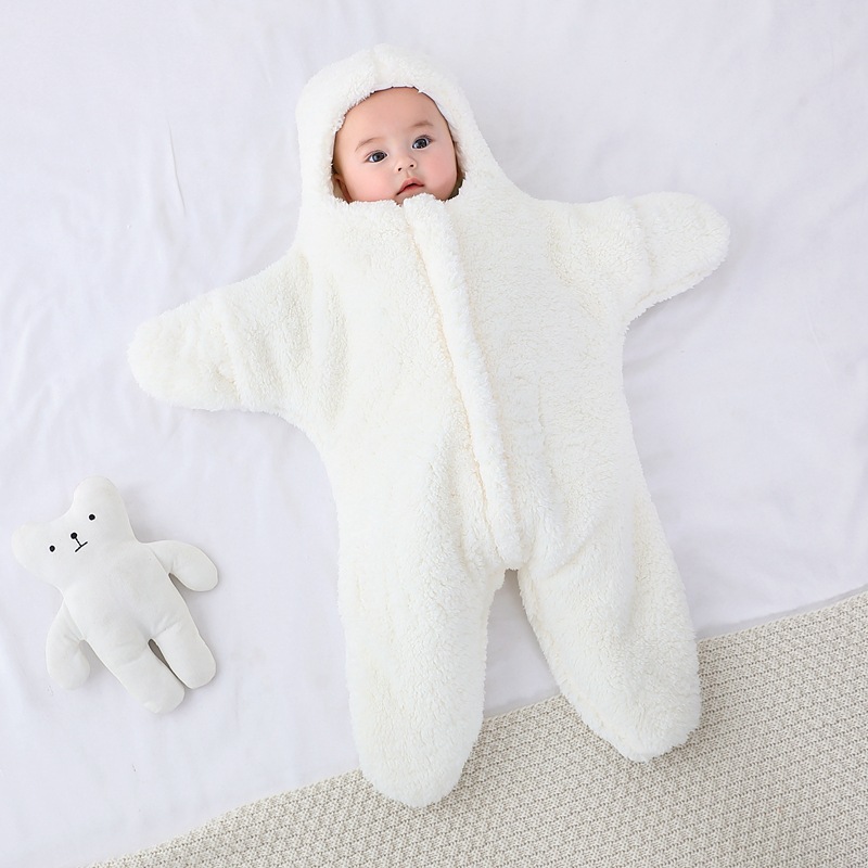 Picture of Bag Baby Newborn Thick Newborns Go Out with Quilt Sleeping Bag Dual-purpose Warm and Soft in Autumn and Winter