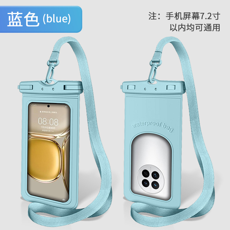 Picture of Cross-Border Enlarged Tpu Material Mobile Phone Waterproof Bag Sealed Diving Cover Transparent Swimming Rafting Rainproof Bag with Touch Screen