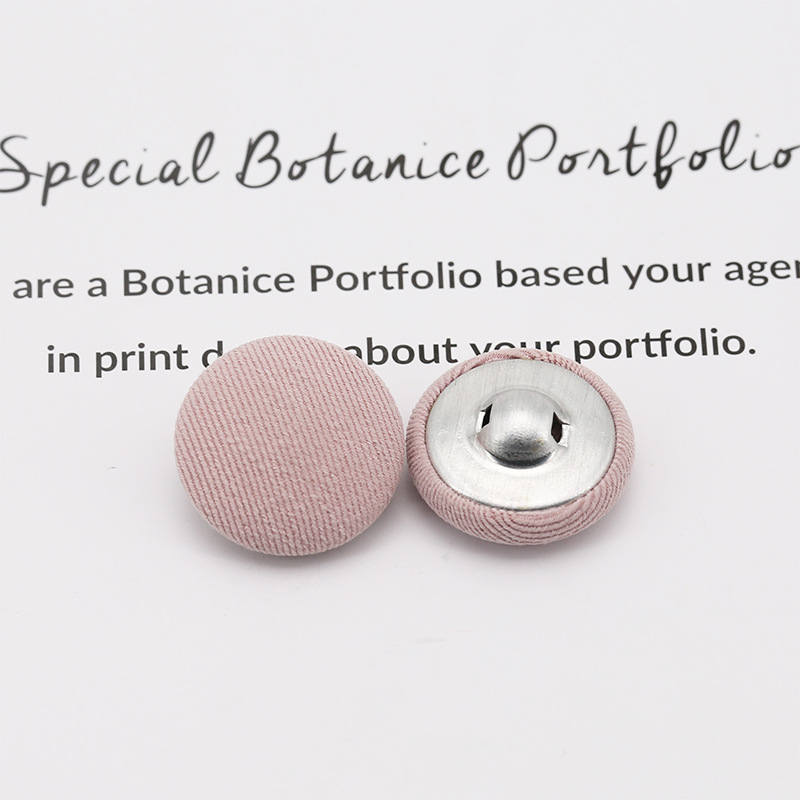 Picture of Colorful Round Cloth-Covered Buttons Woolen Outwear Outwear Cloth-Covered Buttons Shirt Shirt Buttons Windbreaker Cloth-Covered Buttons