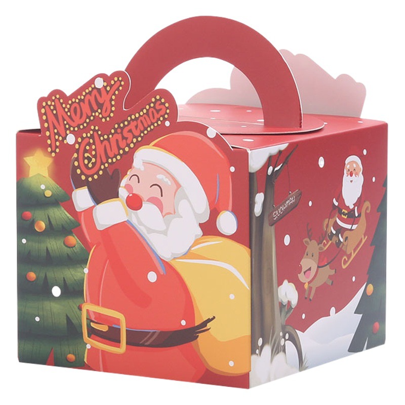 Christmas Ping An Fruit Packaging Box Candy Box Portable Apple Box Christmas Gift Small Box Christmas Eve Packaging Box