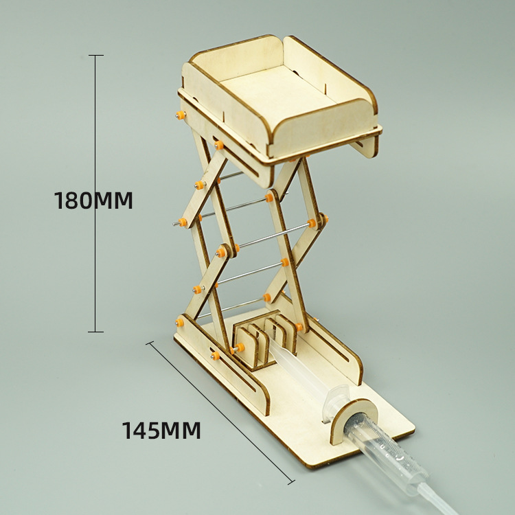 Picture of diy hydraulic lifting platform primary and secondary school experimental invention steam technology small production scientific experiment model toy
