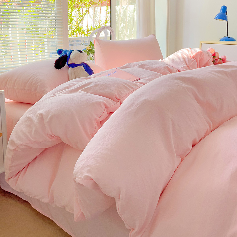 Picture of 2025 New Four-Season Universal Student Dormitory Three-Piece Bed Set Bed Bed Sheets Quilt Cover Nantong Home Textiles