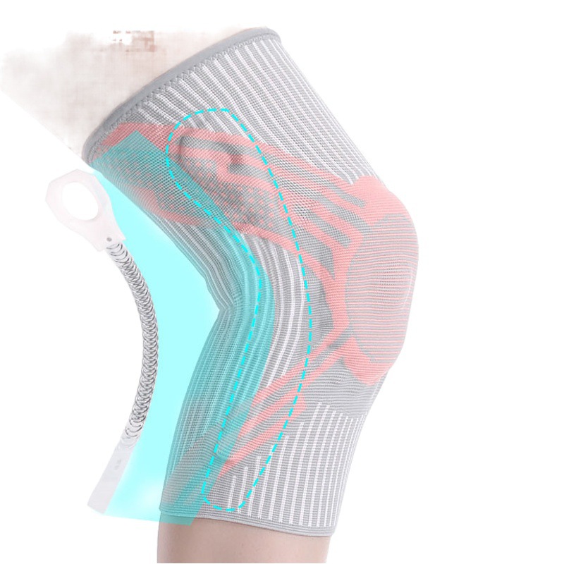 New silicone fish scale spring support knee pad fitness exercise stable patella knee pad cover pressure protection Amazon
