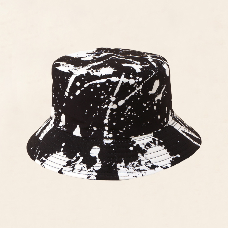 Korean Style Trendy Inkjet Fisherman Hat Men's All-match Sun Hat Women's Autumn New Japanese Style Distinctive Street Hip-hop Hat