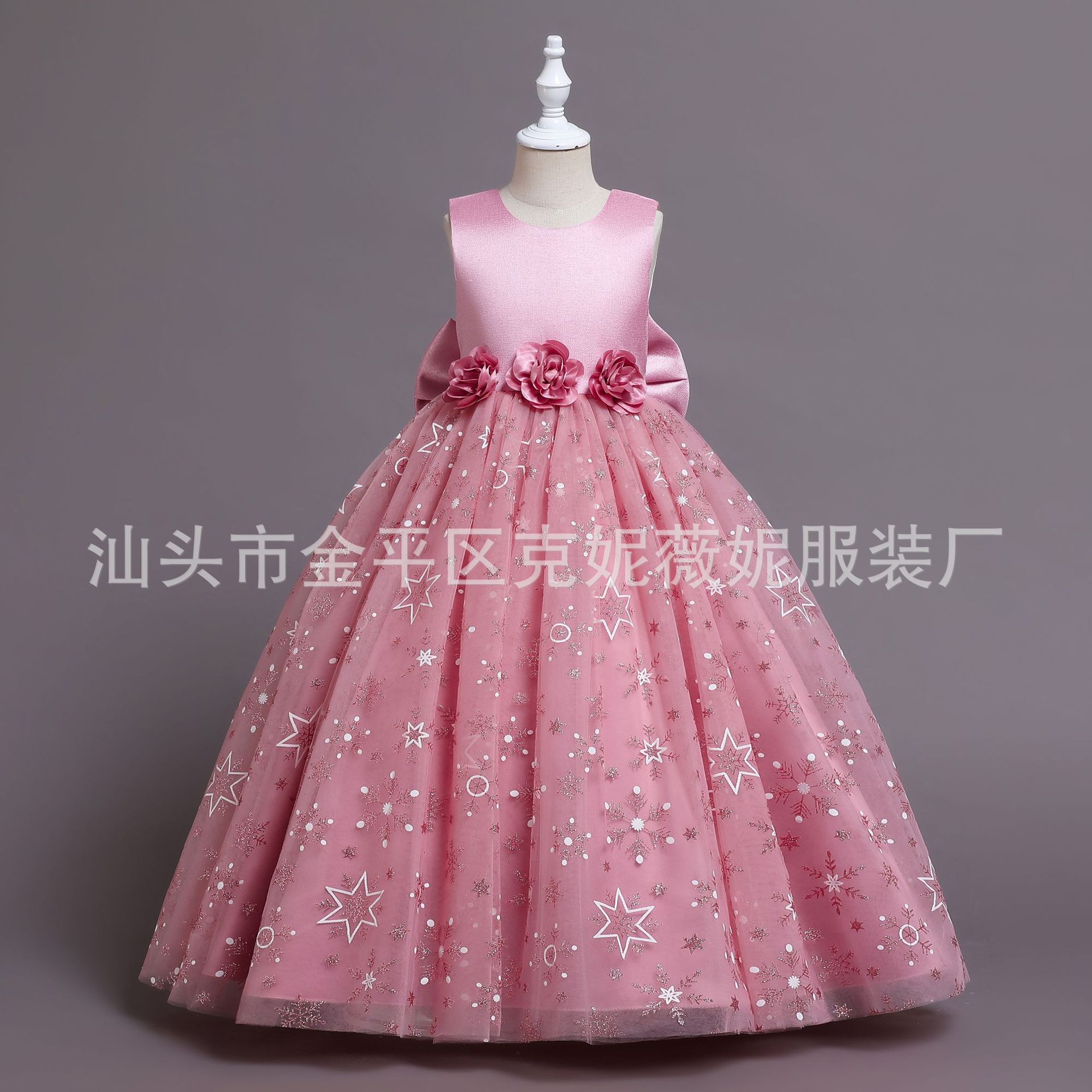 Picture of Amazon Explosions dress Girls Summer Dress Girls Princess Skirt Pontoon Skirt Big Children dress Children's Wear Wholesale