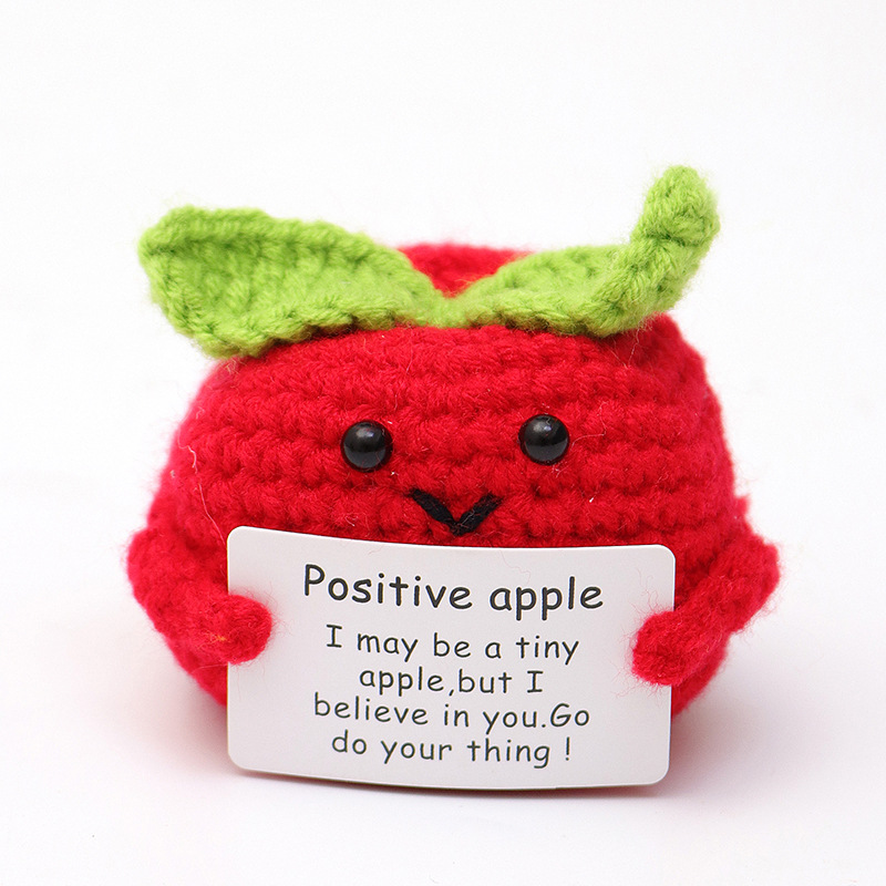 Picture of Cross-Border Hot-Selling Wool Crochet Positive Energy Potato Knitted Wool Cucumber Positive Energy Wool Crocheted Doll Finished Product