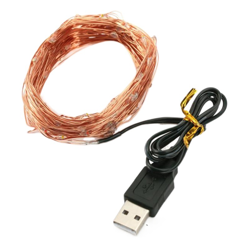 led string lights Amazon USB copper wire star lights New Year Christmas Festival wedding decoration lights copper wire lights