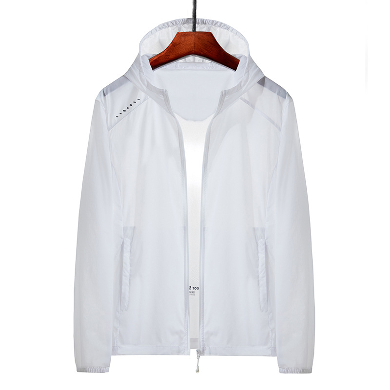 2021 New Summer Couple's Sunscreen Skin Coat Extra Large Size Breathable Solid Color Quick-drying Skin Coat for Men