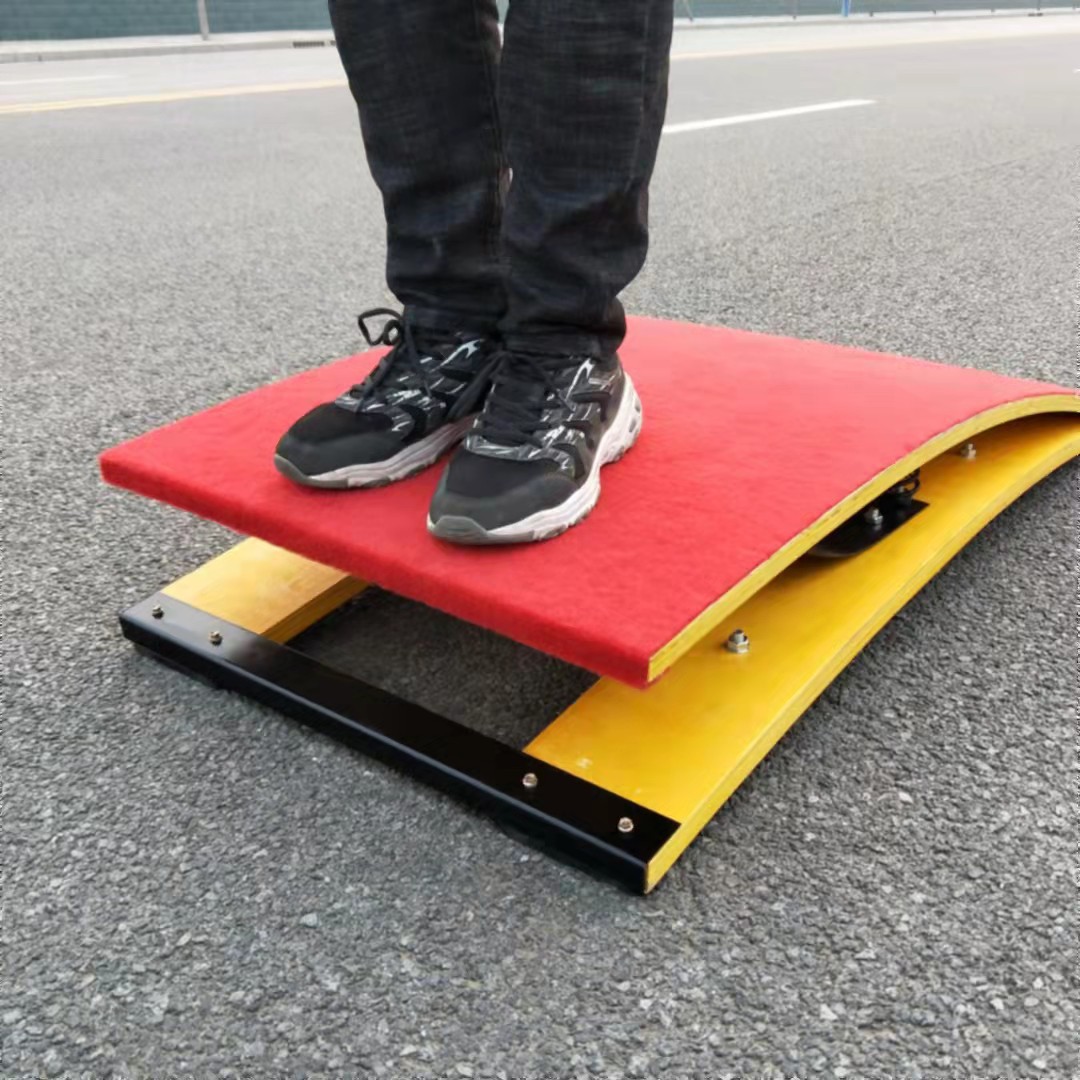 Picture of Outdoor Children Adult Thickened Spring Springboard Gymnastics Physical Training S-shaped Springboard Track and Field Competition Pedal