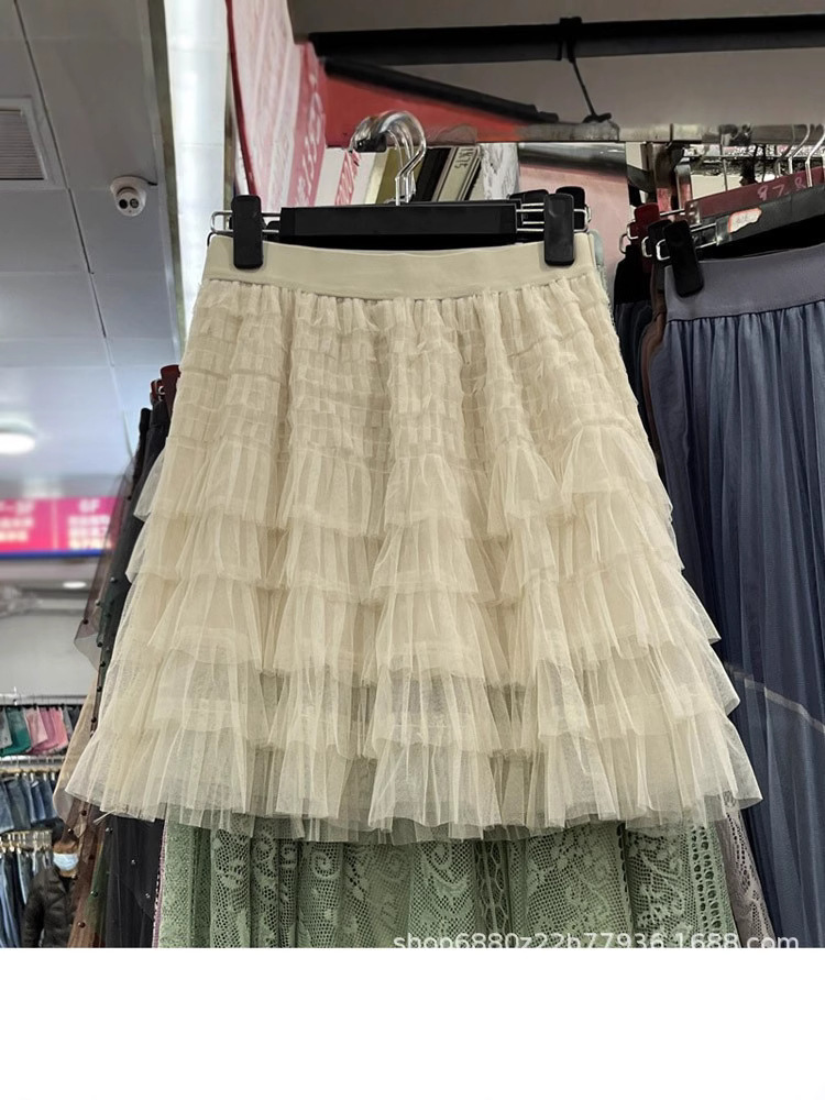European and American Cross-Border 2025 Summer and Autum New High-Waisted Cute Style Princess Style Short Skirt Cake Skirt