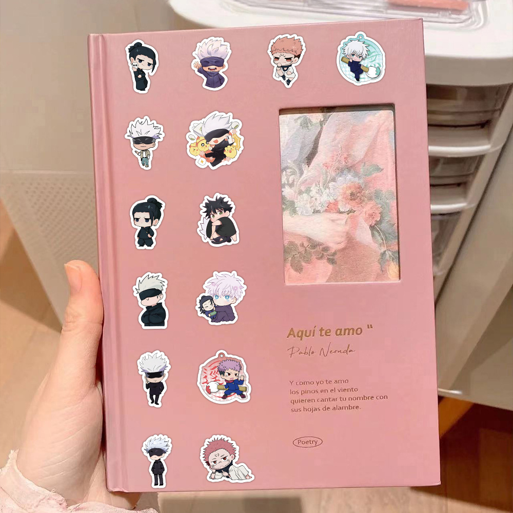 Picture of 60 pieces of Riman Q version spell back to war stickers knotweed you Ren Fu Black Hui five Enlightenment Xia Youjie ins waterproof stickers