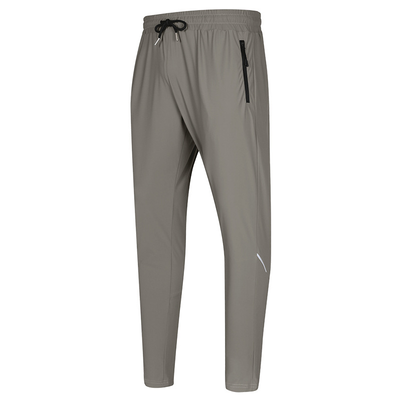 Picture of Ice Silk Stretch Quick-drying Pants Sports Pants Men's Thin Casual Foot-collecting Foot-binding Loose Summer Draping Anti-wrinkle Long Pants