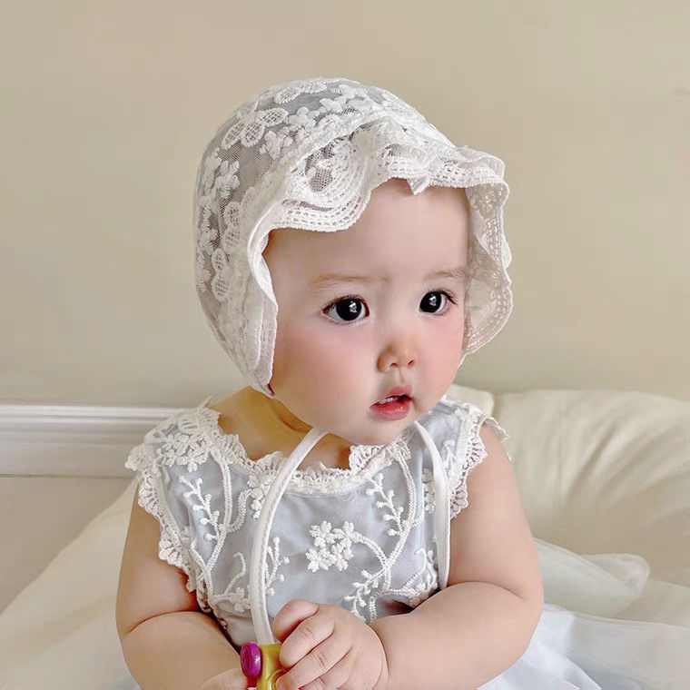 Baby Hat Summer Thin Lace Pullover Hat Newborn Baby Fashionable Newborn Popular Fetal Hat Female Summer