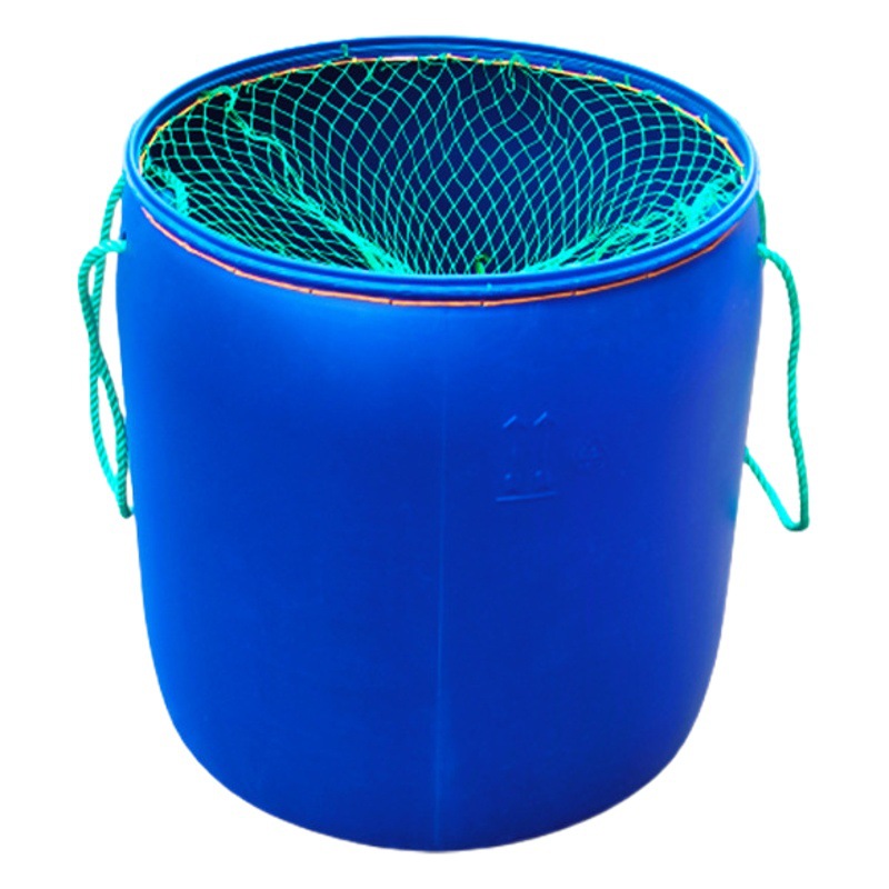 Anti-jumping Fish Barrel Thickened 150 L Large Capacity Bubble Resistant Fish Barrel with Holes Aquaculture Turnover Shrimp and Crab Anti-escape