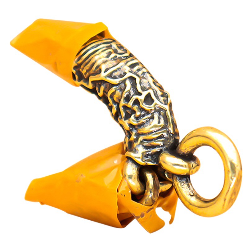 Chicken Pendant Life Source Hanging Brass Retro Creative Personality Car Keychain Pendant Cross-border Wholesale