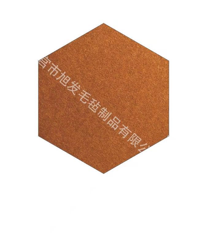 Picture of Cross-border color felt board hexagonal message board self-adhesive wall stickers felt hexagonal display background wall sound insulation board