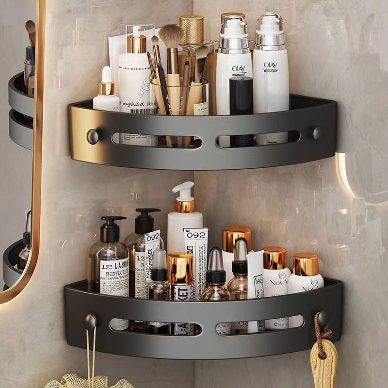 Bathroom Triangle Storage Rack Bathroom Storage Rack Restroom Toilet Storage Rack Punch-free Storage Rack Towel Rack