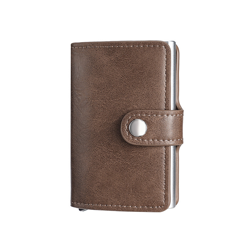 Picture of Manufacturer men and women anti-theft card holder Amazon aluminum box automatic pop-up card holder AliExpress American gold clip New