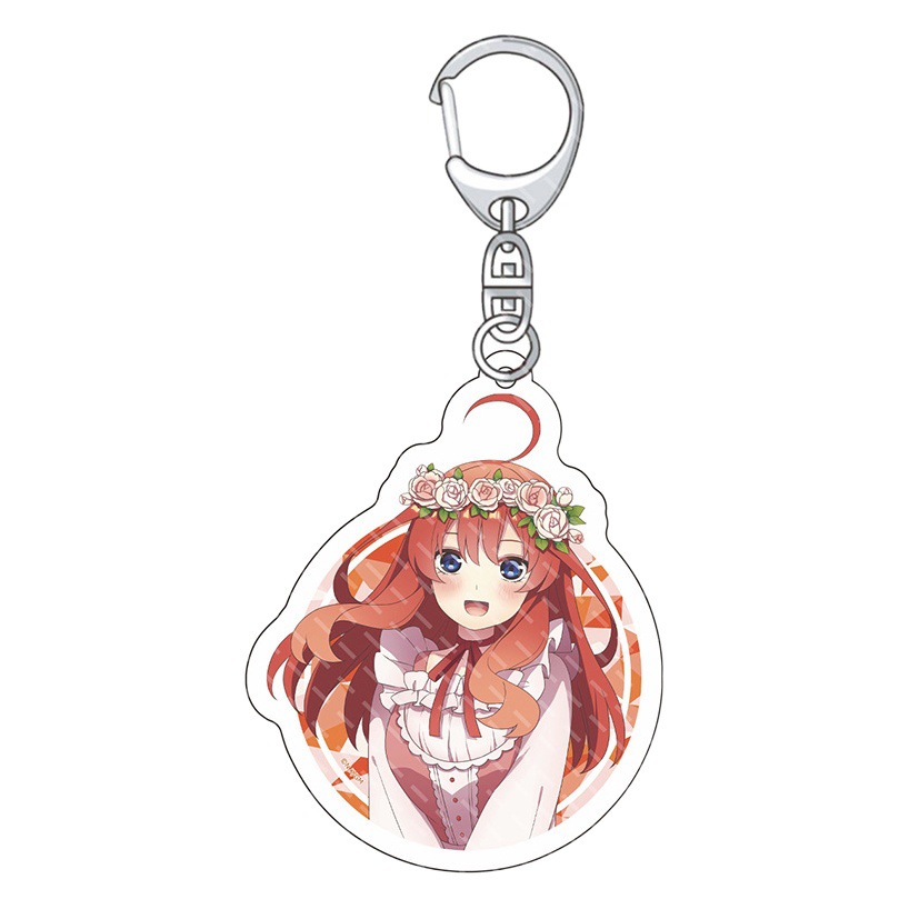 Five equal parts of the Flower Wedding Bride cartoon key chain Nakano three nine one flower two is four leaves may love pendant